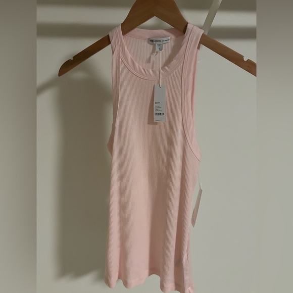 James Perse Ribbed Stretch-Supima Cotton Tank in Pink Size 0 (US 2) NWT - Picture 8 of 8